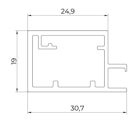 картинка Рамочный профиль 5000мм от магазина SEFI