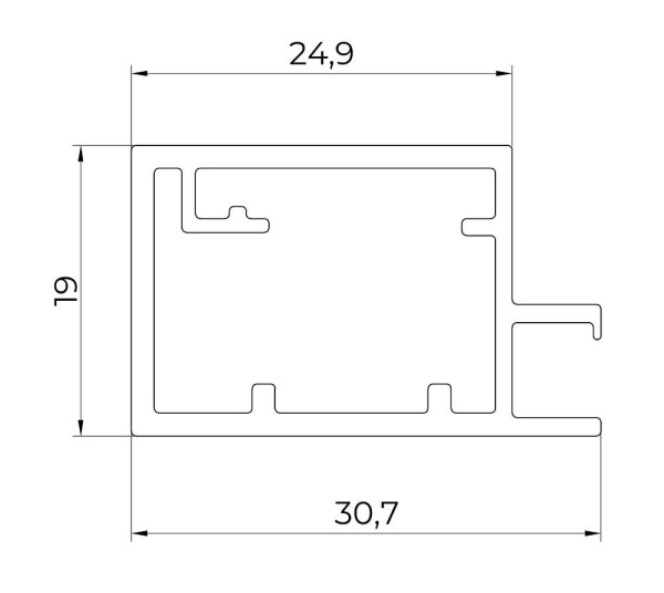 картинка Рамочный профиль 5000мм от магазина SEFI