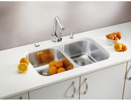 картинка Мойка DUO 30 SAT-90 752X440 в комплекте с сифоном 1127257, от магазина SEFI