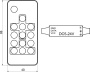 картинка Контроллер для светодиодной ленты RGB SPI, с пультом, 12/24V, 72W/144W, AKS от магазина SEFI