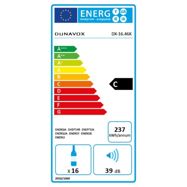 картинка Винный шкаф Dunavox DX-16.46K от магазина SEFI