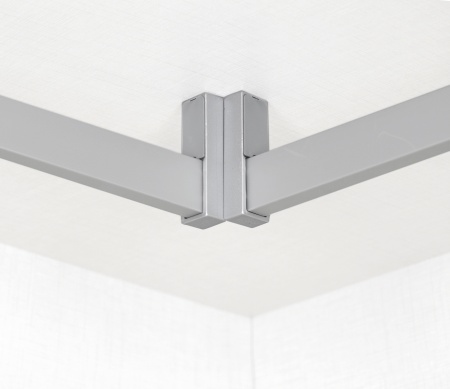 картинка Проходной держатель DIAS с 2-я заглушками для прямоугольной штанги, крепление к полке, алюминий магазин SEFI являющийся официальным дистрибьютором в России  картинка Проходной держатель DIAS с 2-я заглушками для прямоугольной штанги, крепление к полке, алюминий от магазина SEFI