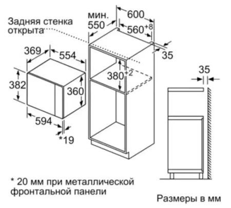 картинка Встраиваемая микроволновая печь Neff HLAGD53N0 от магазина SEFI