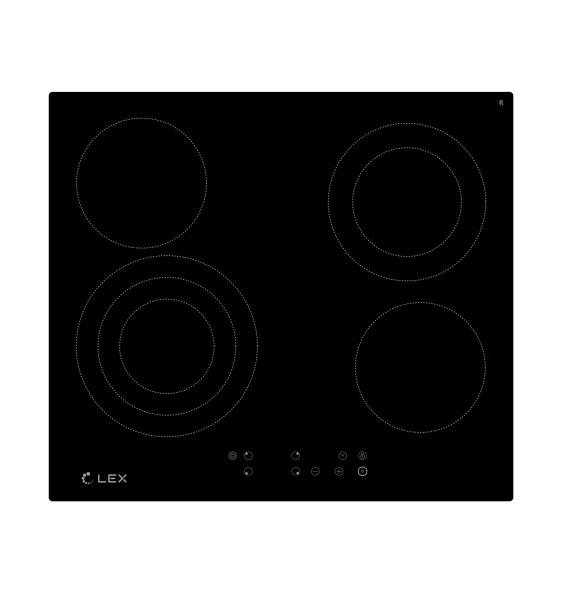 картинка Электрическая варочная панель LEX EVH 642-2 BL от магазина SEFI