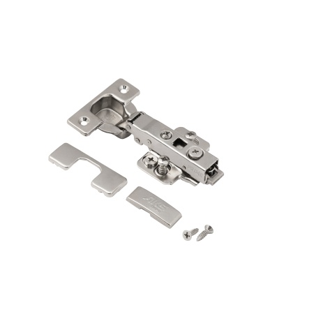 картинка Петля накладная с доводчиком 45мм h0 clip-on AKS PRIME 3D (еврошурупы, заглушки) от магазина SEFI