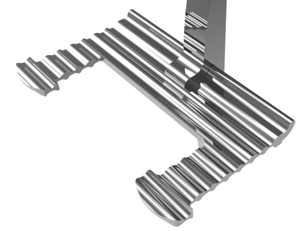 картинка Интерьерные стеллажные Система SKYLINE Двойной крючок для халатов 138мм, хром от магазина SEFI