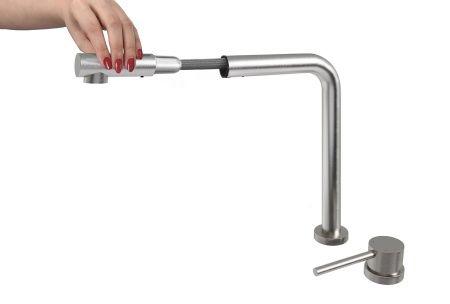 картинка Смеситель для кухни, EMAR ЕС - 7027, цвет Satin от магазина SEFI