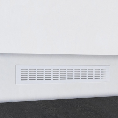 картинка Решетка вентиляционная 480х60мм белая алюминий AKS магазин SEFI являющийся официальным дистрибьютором в России  картинка Решетка вентиляционная 480х60мм белая алюминий AKS от магазина SEFI