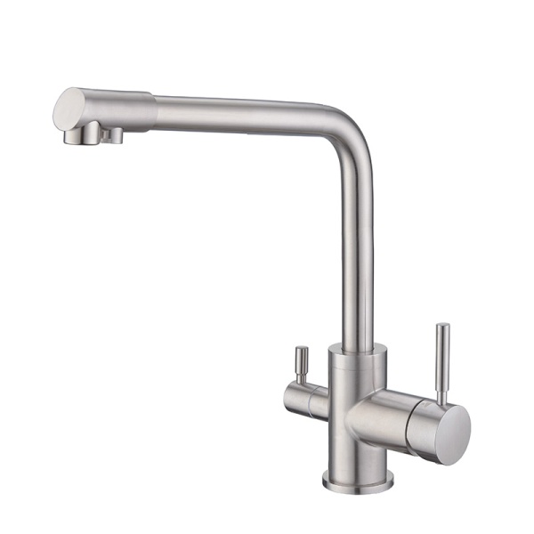 картинка Смеситель Oulin OL-8073 с подключением к фильтру, цвет сатин от магазина SEFI