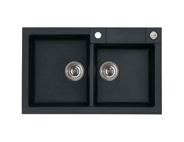 картинка Мойка ROCK 90 GRANITAL CONCRETE-G81 780x480x180;2x в комп.с сифоном 1105299, от магазина SEFI