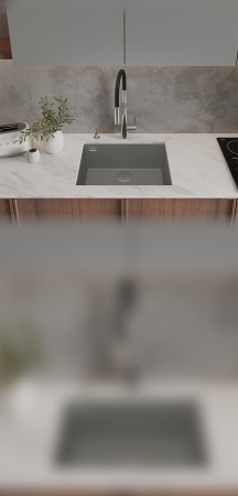 картинка Мойка Rivelato STRIA 6053 1-чаш 600*440 Титан 802 от магазина SEFI