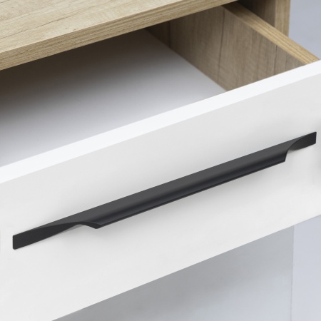 картинка Ручка меб. скоба алюм. ENVISION 320/430 черный матовый, AKS от магазина SEFI