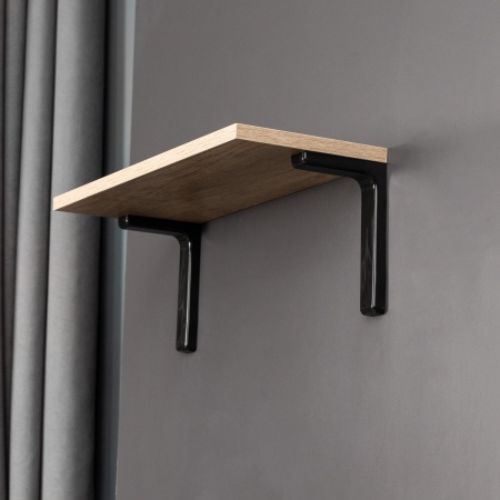 картинка Полкодержатель регоменсоль 12см черный AKS (1кпл=2шт) от магазина SEFI