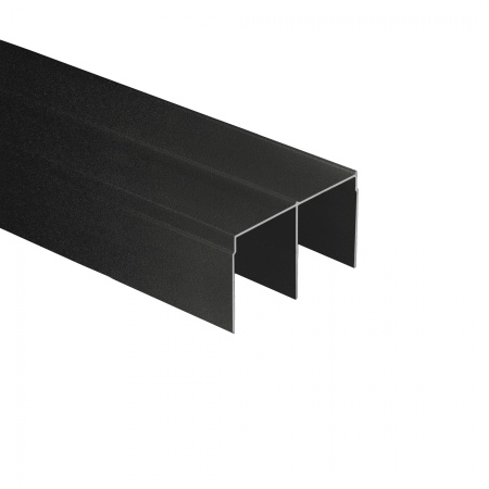 картинка Профиль алюминиевый SENATOR черный муар направляющая верхн. L-6000 мм АЛЮТЕХ от магазина SEFI