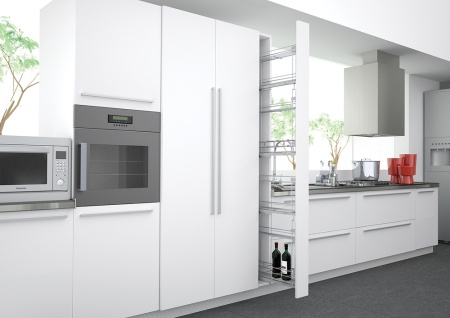 картинка Бутылочница Optima Soft высокая с Soft-Close (монтаж на левую боковину) от магазина SEFI