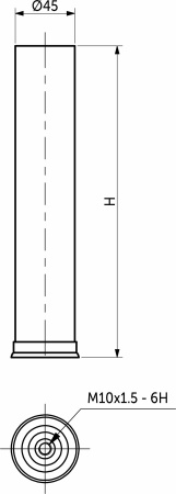 картинка Нога круглая h-230 BY (на 800-6ног/900-6ног/1000-6ног/1200-6ног/1400-7ног/1600-7ног/1800-8ног/1900-9ног) магазин SEFI являющийся официальным дистрибьютором в России  картинка Нога круглая h-230 BY (на 800-6ног/900-6ног/1000-6ног/1200-6ног/1400-7ног/1600-7ног/1800-8ног/1900-9ног) от магазина SEFI
