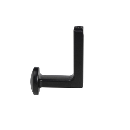 картинка Крючок меб. однорожковый мет. KING черный матовый AKS от магазина SEFI