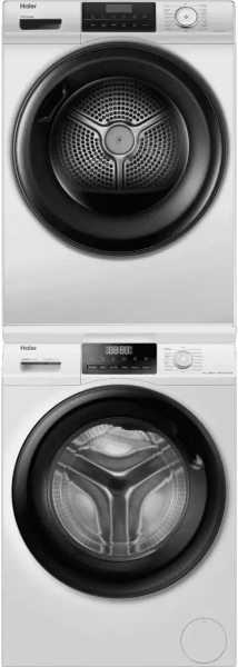 картинка КОЛОННА ИЗ СТИРАЛЬНОЙ И СУШИЛЬНОЙ МАШИН HAIER 929B 9+9 КГ от магазина SEFI