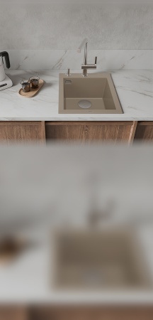 картинка Мойка Rivelato ZENO 4150 1-чаш 410*500 Какао 702 от магазина SEFI