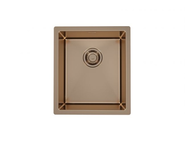 картинка Мойка QUADRIX MONARCH 20 COPPER 390X450X200 в комп.в компл. с выпуском без сифона, от магазина SEFI