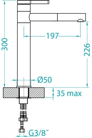 картинка Смеситель для мойки ALVEUS ZINA MONARCH COPPER от магазина SEFI
