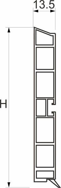 картинка Цоколь мебельный ПВХ h=150 белый L=4000мм, РФ от магазина SEFI