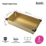 картинка Коландер, нерж. сталь, матовое золото, 426*231, Китчен Лайн (Kitchen Line), IDDIS, KOL23MGi59 от магазина SEFI