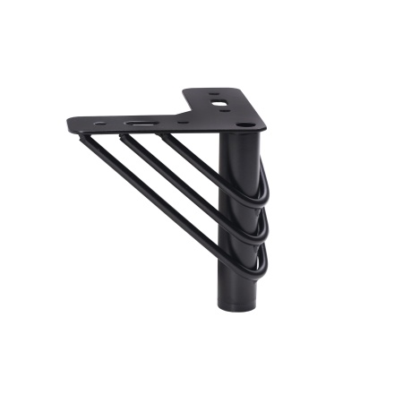 картинка Опора меб. мет. RAY h120 угловая черный AKS от магазина SEFI