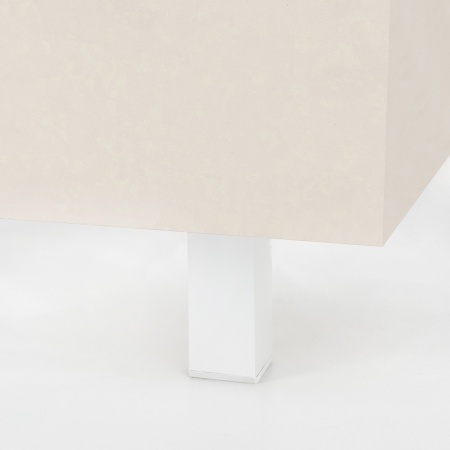 картинка Опора меб. алюм. DAКP-27 h100 с регул. белый AKS от магазина SEFI