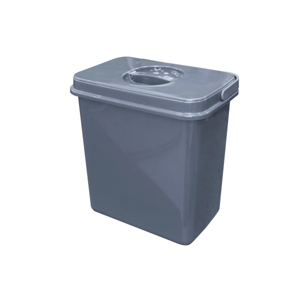 картинка Пластиковый контейнер JAZZ с крышкой, объем 5л, графит от магазина SEFI