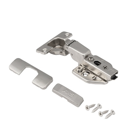 картинка Петля полунакладная с доводчиком 48мм h0 clip-on AKS PLUS 3D (саморезы, заглушки) магазин SEFI являющийся официальным дистрибьютором в России  картинка Петля полунакладная с доводчиком 48мм h0 clip-on AKS PLUS 3D (саморезы, заглушки) от магазина SEFI