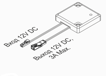 картинка Сенсорный выключатель KEY на касание через ДСП, цвет - черный от магазина SEFI