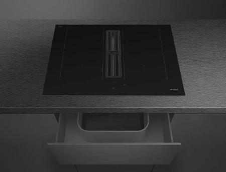 картинка Варочная панель с встроенной вытяжкой Smeg HOBD472D от магазина SEFI