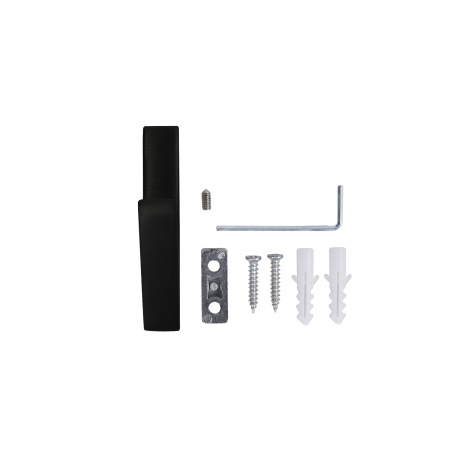 картинка Крючок меб. однорожковый мет. FIX черный матовый AKS от магазина SEFI