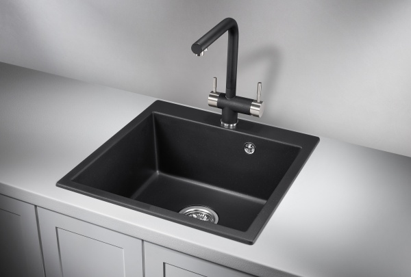 картинка Мойка Granula 5102, шварц (черный металлик), кварц от магазина SEFI