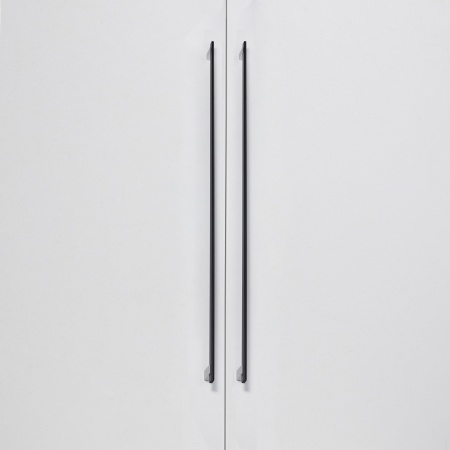 картинка Ручка меб. скоба алюм. MOONLIGHT 944/1000 черный матовый+матовый хром, AKS от магазина SEFI