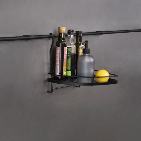 картинка Корзина на трубу d16 угловая одинарная CWJ101 черная AKS от магазина SEFI