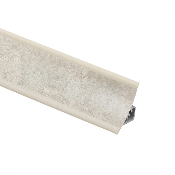 картинка Плинтус ПВХ к столешнику LР хром белый (199) EL-MECH-PLAST (1шт=3м.п.) от магазина SEFI