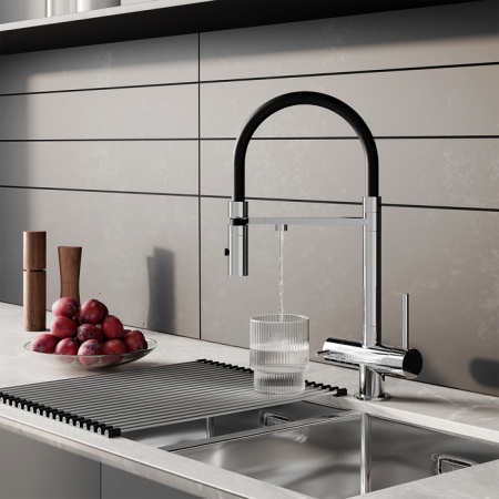 картинка Смеситель для кухни с фильтром и гибким изливом, хром, Ace, IDDIS, ACESBFFi05 от магазина SEFI