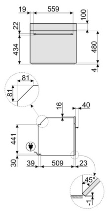 картинка Духовой шкаф Smeg SF800AO от магазина SEFI
