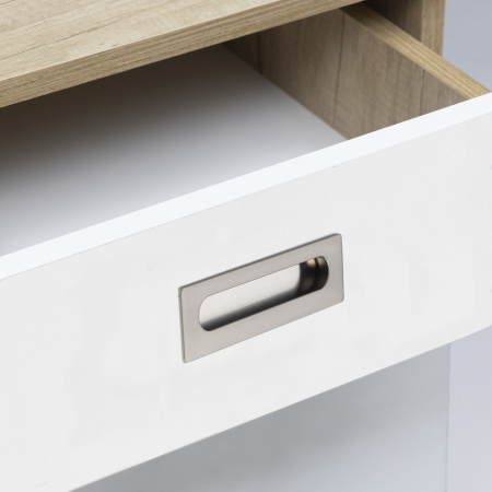 картинка Ручка меб. врезная мет. ENTRO 128 брашированный никель, AKS от магазина SEFI