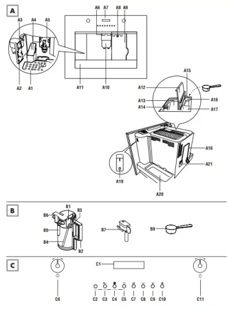 картинка Встраиваемая кофемашина Smeg CMS8451P от магазина SEFI