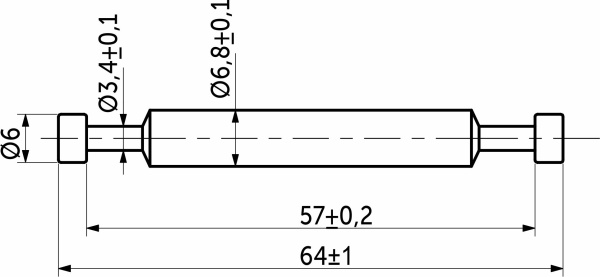 картинка Шток эксцентрика двусторонний 7*57/64 для плиты 16мм (уп/1тыс.шт) AKS магазин SEFI являющийся официальным дистрибьютором в России  картинка Шток эксцентрика двусторонний 7*57/64 для плиты 16мм (уп/1тыс.шт) AKS от магазина SEFI