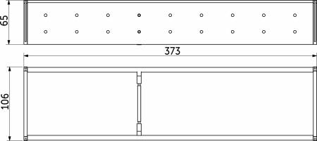 картинка Комплект разделителей L400 универсальный металлический Organizer нержавеющая сталь (373*106*65) AKS от магазина SEFI