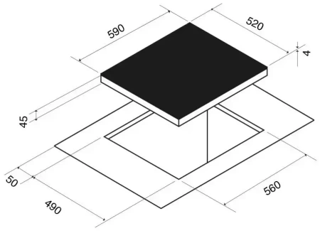 картинка Индукционная варочная панель Pando PI-3300 Airlink от магазина SEFI