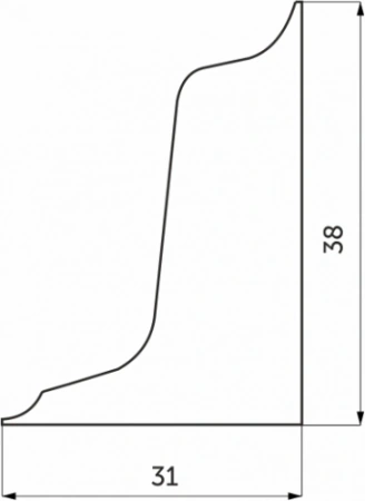 картинка Заглушка ПВХ к плинтусу 127 алюминий левая Rehau от магазина SEFI