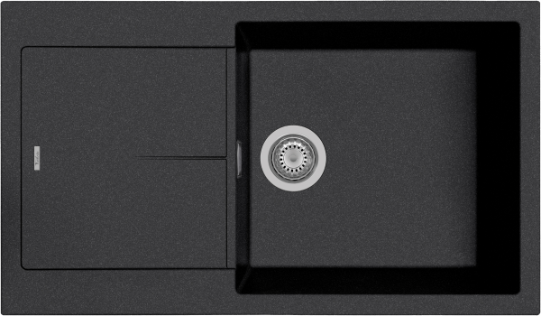 картинка Мойка Rivelato LUMO 8650 1-чаш 860*500 Черный 502 от магазина SEFI