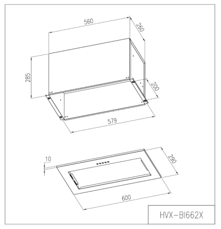 картинка Вытяжка HAIER HVX-BI662X от магазина SEFI