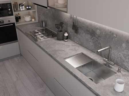 картинка Мойка EMAR 124, покрытие PVD, цвет сатин от магазина SEFI