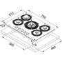 картинка Газовая варочная панель Franke FHMF 755 4G DC C WH магазин SEFI являющийся официальным дистрибьютором в России  картинка Газовая варочная панель Franke FHMF 755 4G DC C WH от магазина SEFI